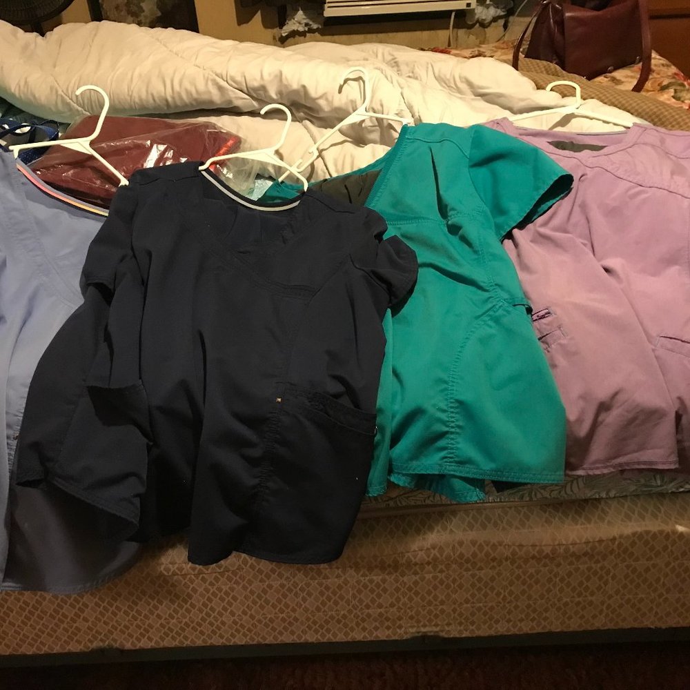 scrubstar scrub shirts size 2al and 3 xl